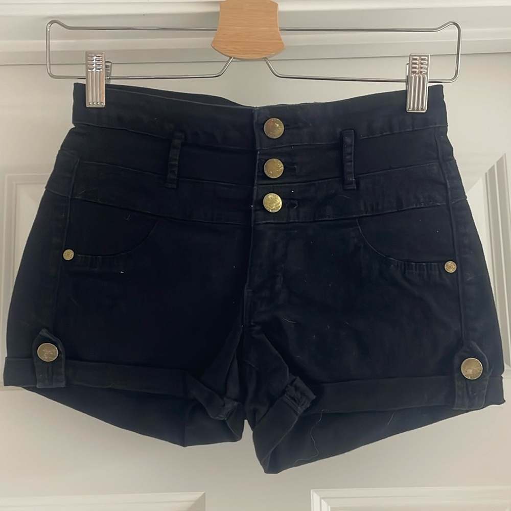 Refuge Womens Shorts Sz 0 Black Denim